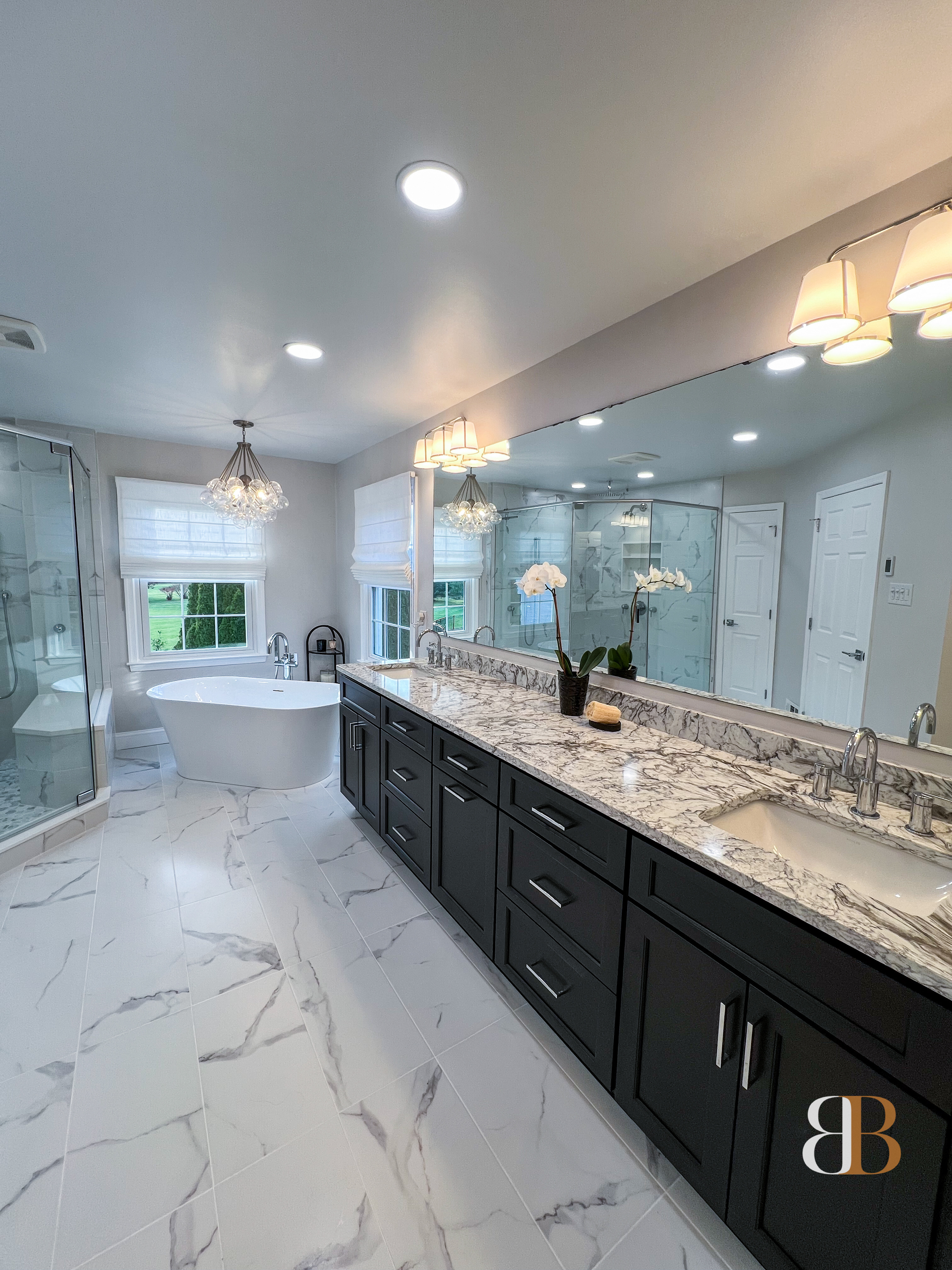 Transitional bathroom remodel in Ambler by B&B Associates Creations — photo 8